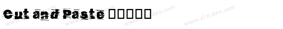 Cut and Paste字体转换